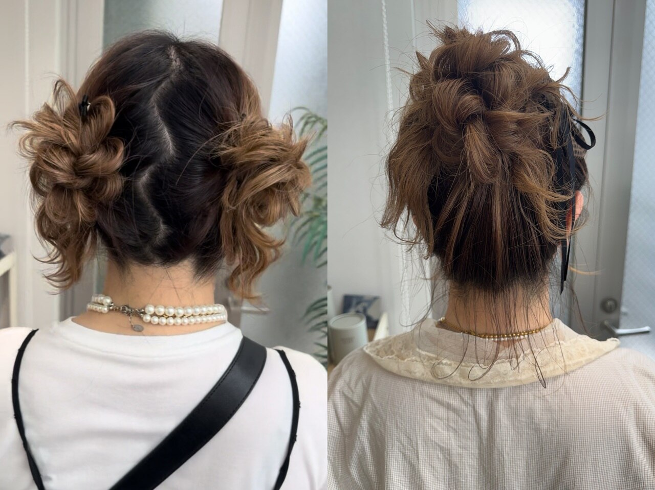 今流行り!ツインお団子ヘアアレンジ