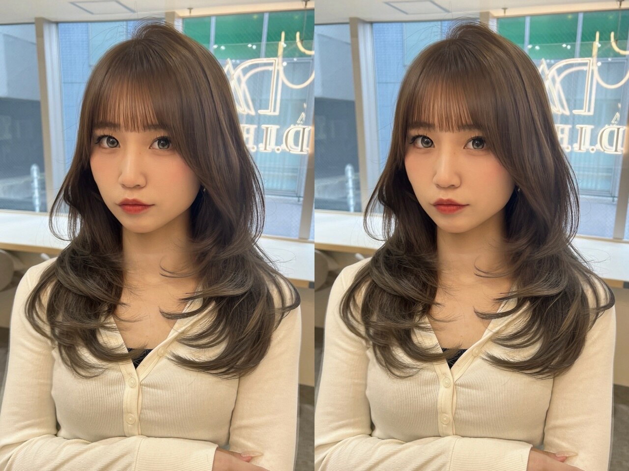 【骨格補正・小顔見え】似合わせレイヤーカット