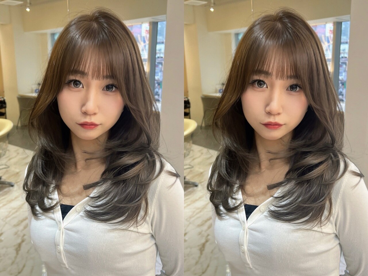 【骨格補正・小顔見え】似合わせレイヤーカット
